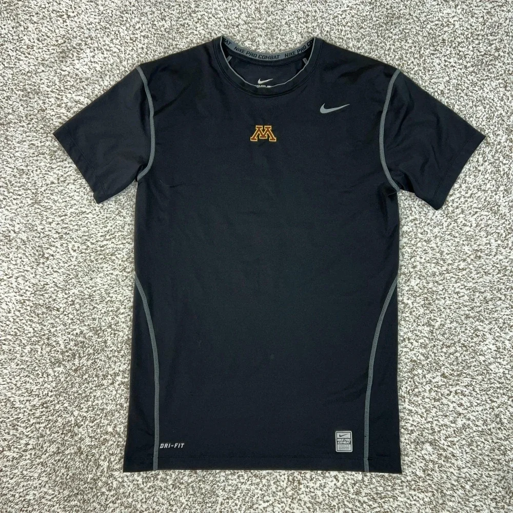 Minnesota Golden Gophers Shirt Mens 2XL Black NCAA Football Nike Pro Dri Fit